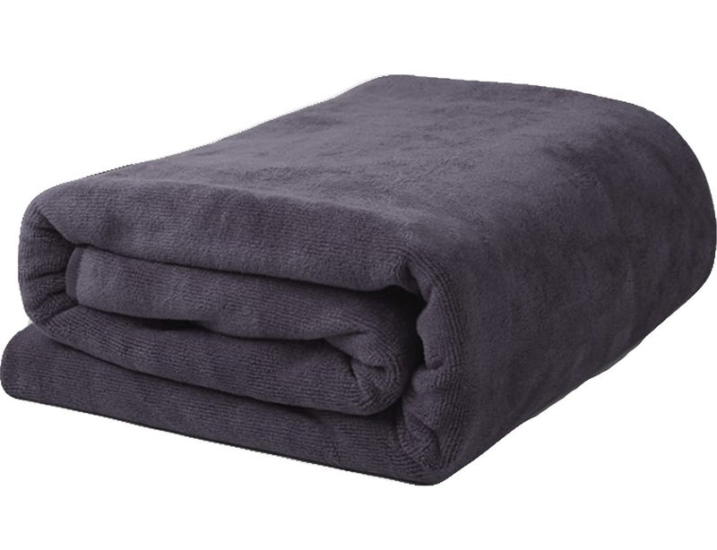 MYLSMPLE Microfiber Luxury Grey Bath Towel Extra Large Bath Sheet Beach Towel (36 Inch X 72 Inch, Grey) - Image 1